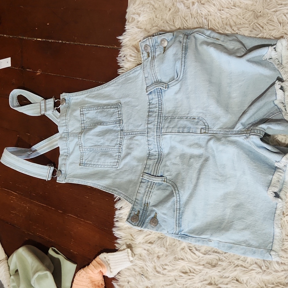 Light Wash Overalls